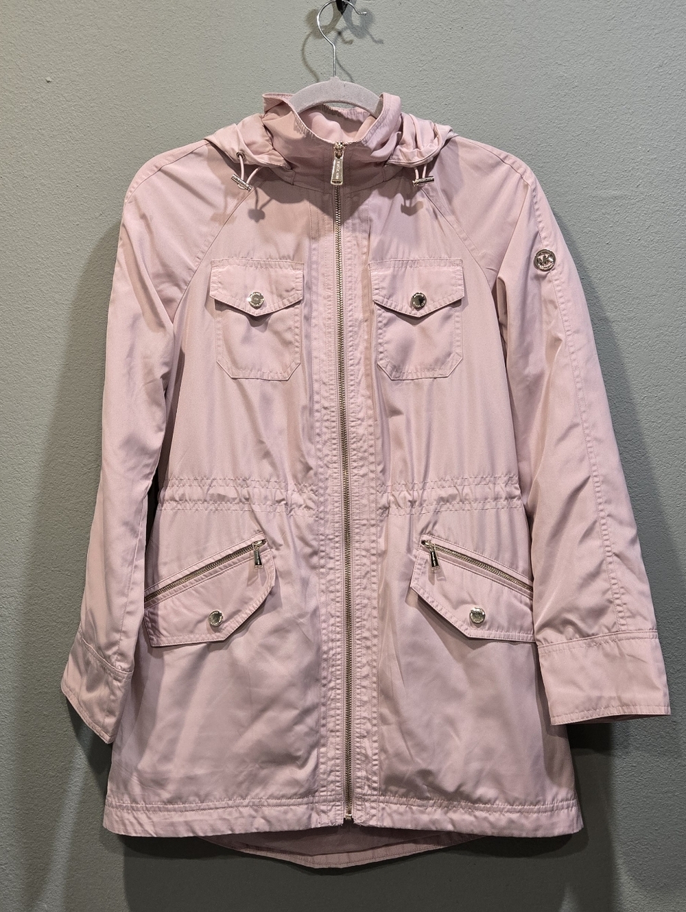 Michael Kors Anorak Waterproof Jacket, Lilac, Size XS